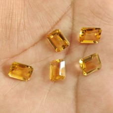 Citrine 10x8mm rectangle facet 2.65 cts